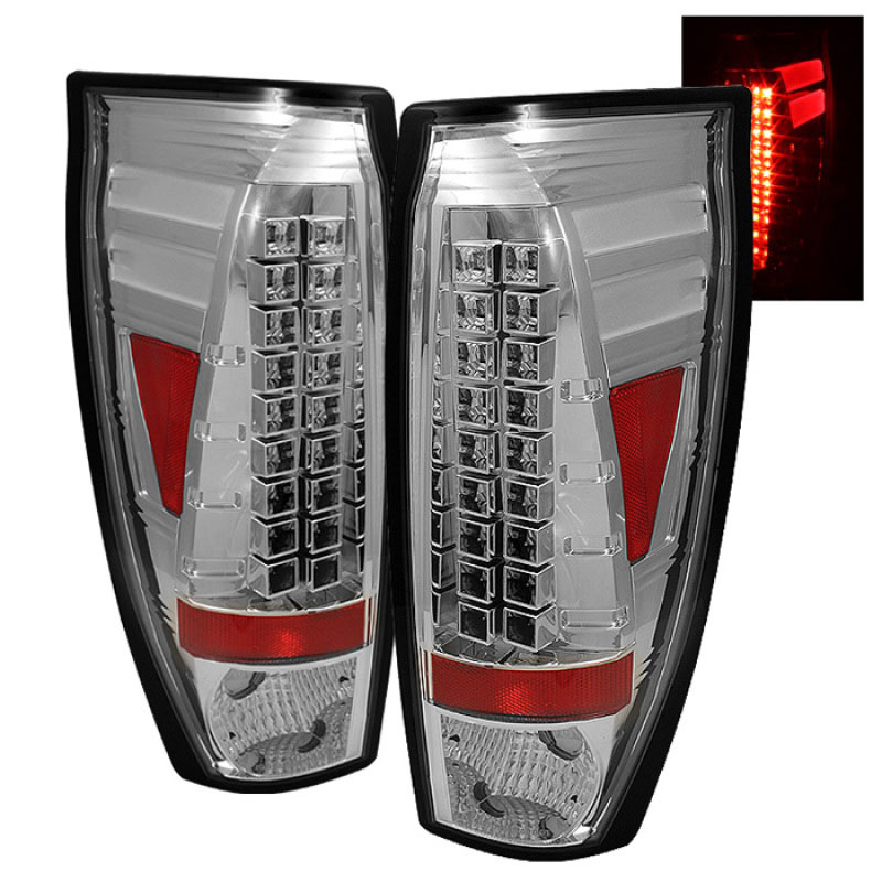 SPYDER 5001078 | Spyder Chevrolet Avalanche LED Tail Lights - Chrome - (ALT-YD-CAV02-LED-C); 2002-2006