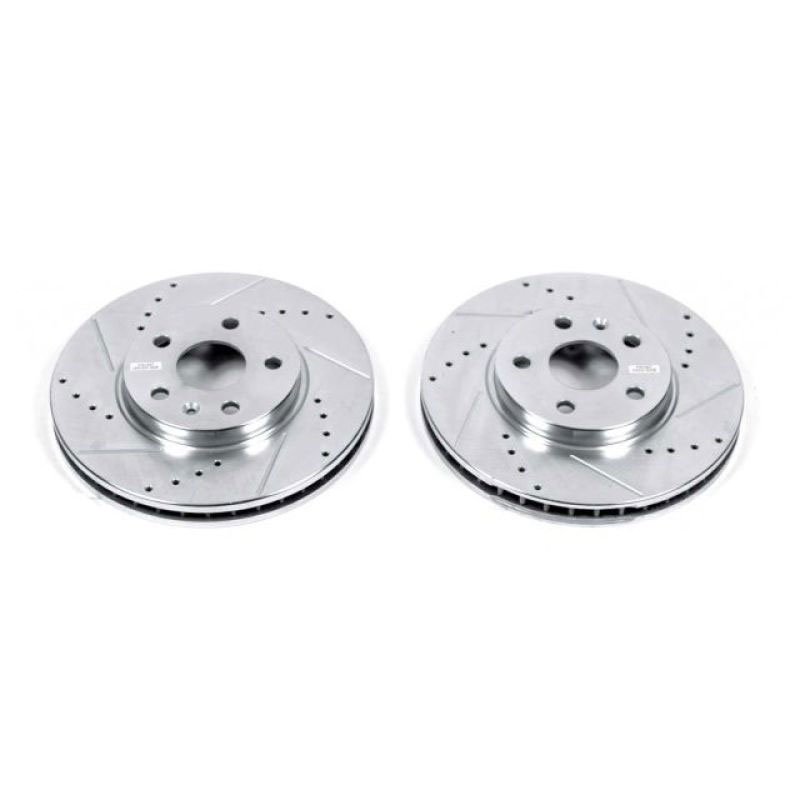 PowerStop ar82124xpr | Power Stop 08-14 Cadillac CTS Front Evolution Drilled & Slotted Rotors - Pair; 2008-2014