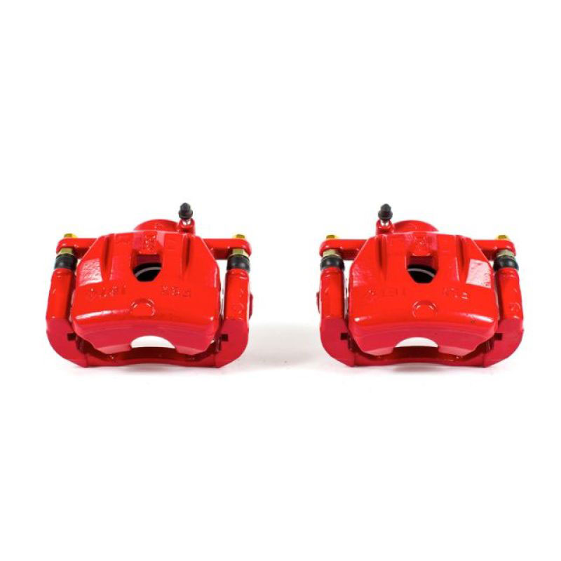 PowerStop s3248 | Power Stop 04-07 Mazda RX-8 Front Red Calipers w/Brackets - Pair; 2004-2007