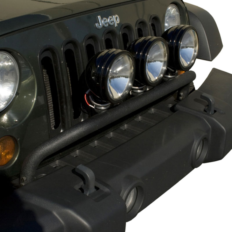 Rugged Ridge 11232.20 | 07-18 Jeep Wrangler JK Textured Black Bumper Mounted Light Bar; 2007-2018