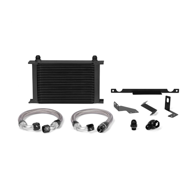 Mishimoto mmoc-evo-01bk | Mitsubishi Evolution 7/8/9 Black Oil Cooler Kit; 2003-2006