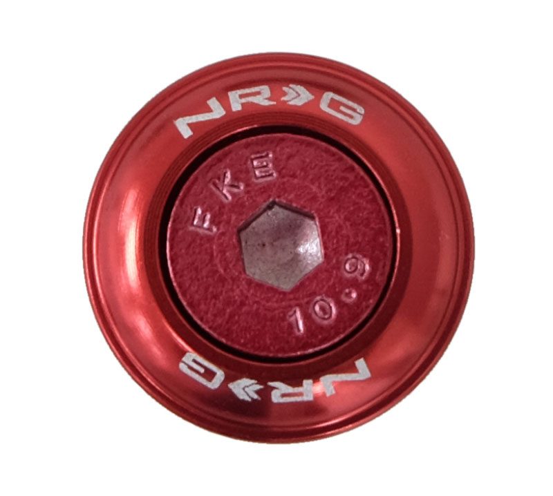 NRG fw-150rd | Fender Washer Kit w/Color Matched M6 Bolt Rivets For Plastic (Red) - Set of 10