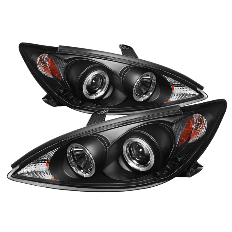 SPYDER 5064301 | Spyder Toyota Camry Halo Projector Headlights - Black - (PRO-YD-TCAM02-HL-BK); 2002-2006