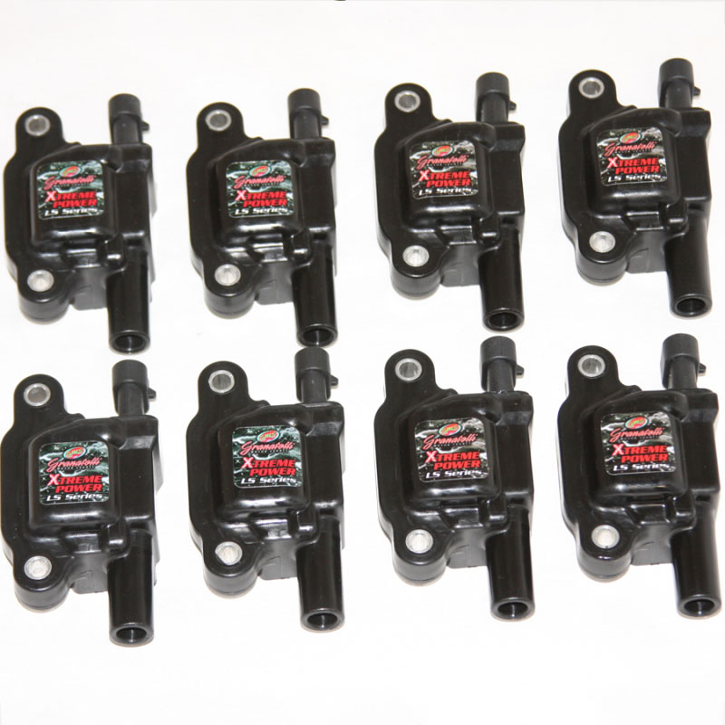 Granatelli Motor Sports 28-0514-cp | Granatelli 14-23 GM LT Direct Ignition Coil Packs - Black (Set of 8); 2014-2019