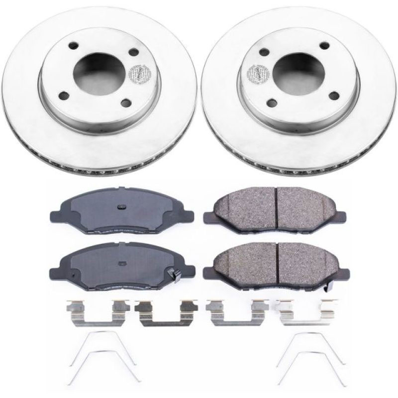 PowerStop crk5862 | Power Stop 09-11 Nissan Versa Front Z17 Evolution Geomet Coated Brake Kit; 2009-2011