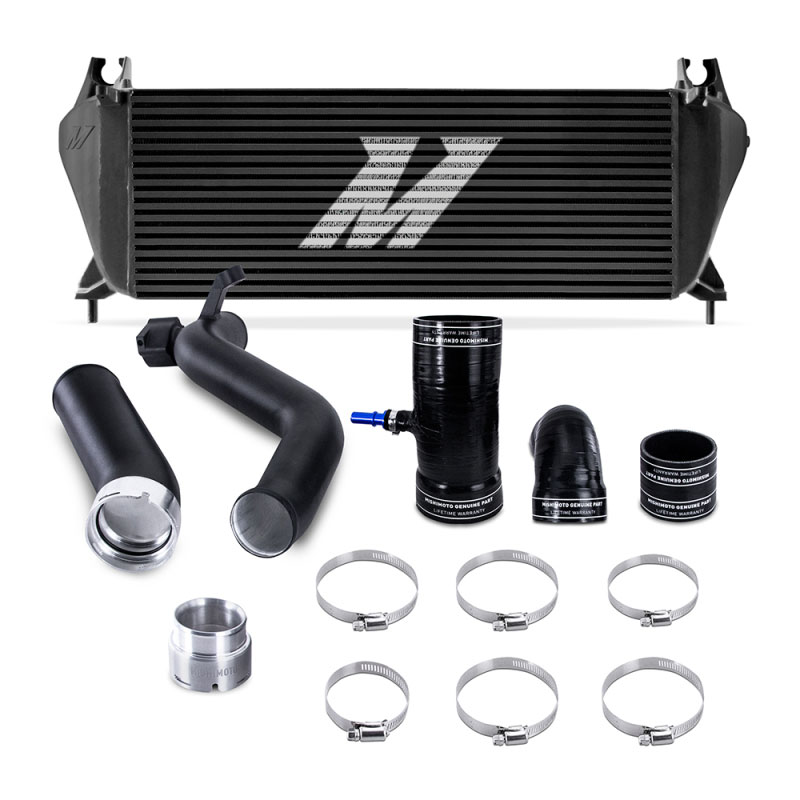 Mishimoto mmint-rgr-19kbkbk | 19+ Ford Ranger 2.3L EcoBoost Intercooler Kit - Black + MWBK Pipes; 2019-2022