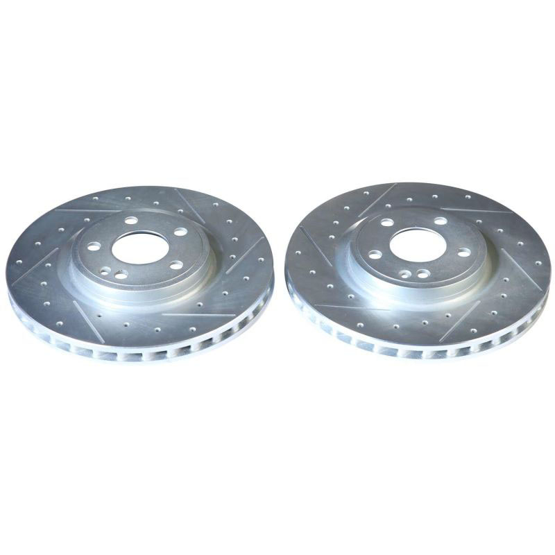 PowerStop ebr1821xpr | Power Stop 17-19 Infiniti QX30 Front Evolution Drilled & Slotted Rotors - Pair