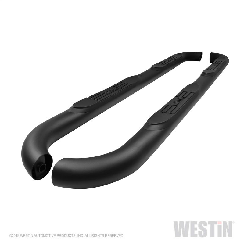 Westin 23-4065 | 18-22 Jeep Wrangler JLU 4dr. E-Series 3 Nerf Step Bars - Tex. Blk; 2018-2024