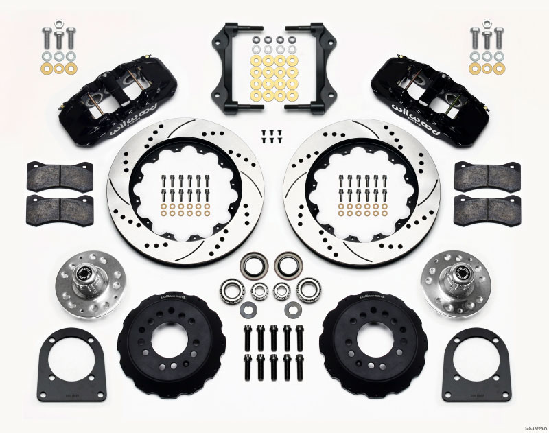 Wilwood 140-13226-d | AERO6 Front Hub Kit 14.00in Drilled TCI-IFS 71-78 (Pinto Based); 1971-1978