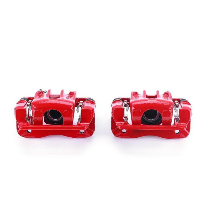 PowerStop s2704 | Power Stop 99-05 Hyundai Sonata Rear Red Calipers w/Brackets - Pair; 1999-2005