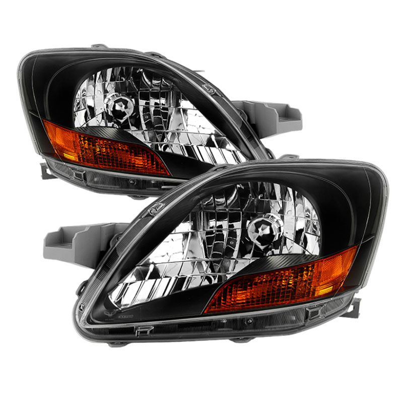 SPYDER 9036040 | xTune Toyota Yaris Sedan 06-12 OEM Style Headlights - Black HD-JH-TYA06-AM-BK; 2006-2012