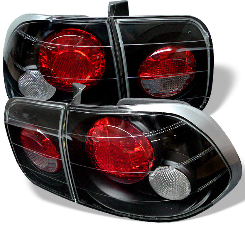 SPYDER 5004970 | Spyder Honda Civic 4Dr Altezza Tail Lights - Black - (ALT-YD-HC96-4D-BK); 1996-1998