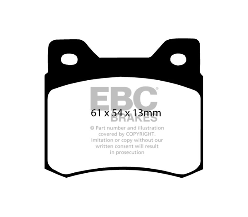 EBC ud426 | 84-86 Mercedes-Benz 190/190E 2.3 Ultimax2 Rear Brake Pads; 1984-1986