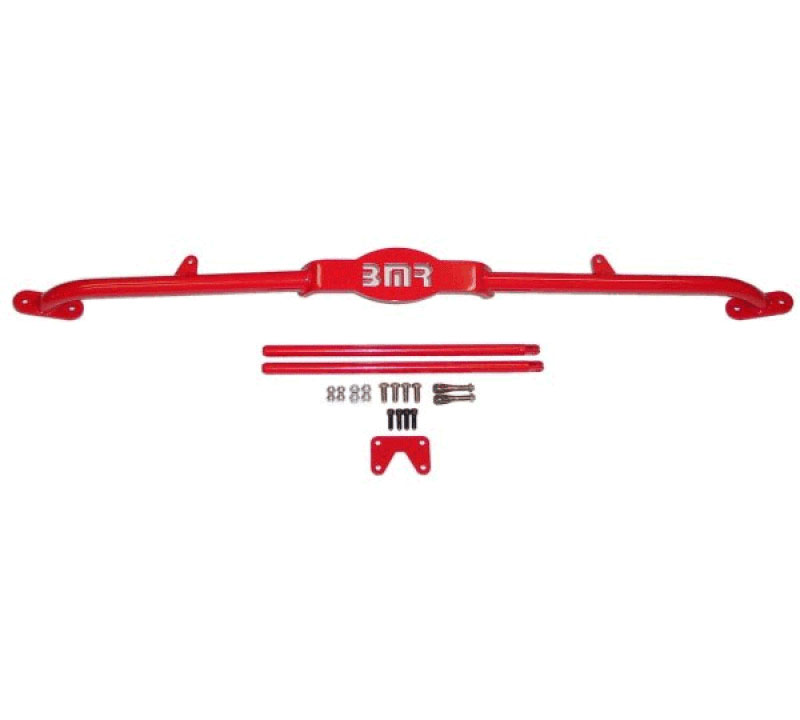 BMR Suspension STB004R | BMR Strut tower brace, 3 point mount, Camaro Tuned Port only V8 Red; 1982-1992