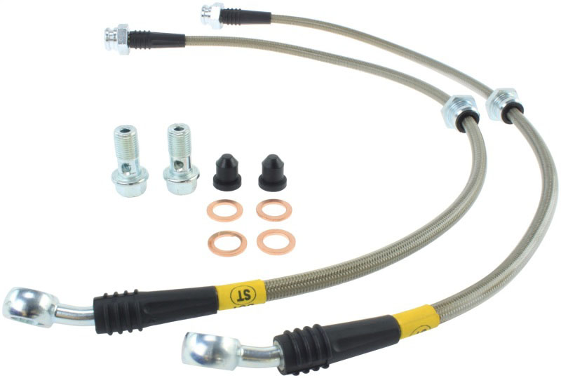 Stoptech 95042009 | StopTech 89-1/98 Nissan 240SX Stainless Steel Front Brake Lines; 1989-1989