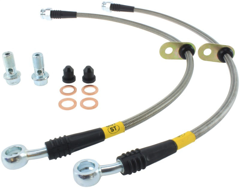 Stoptech 95040005 | StopTech 04-08 Acura TSX / 03-07 Honda Accord Front SS Brake Lines; 2004-2008