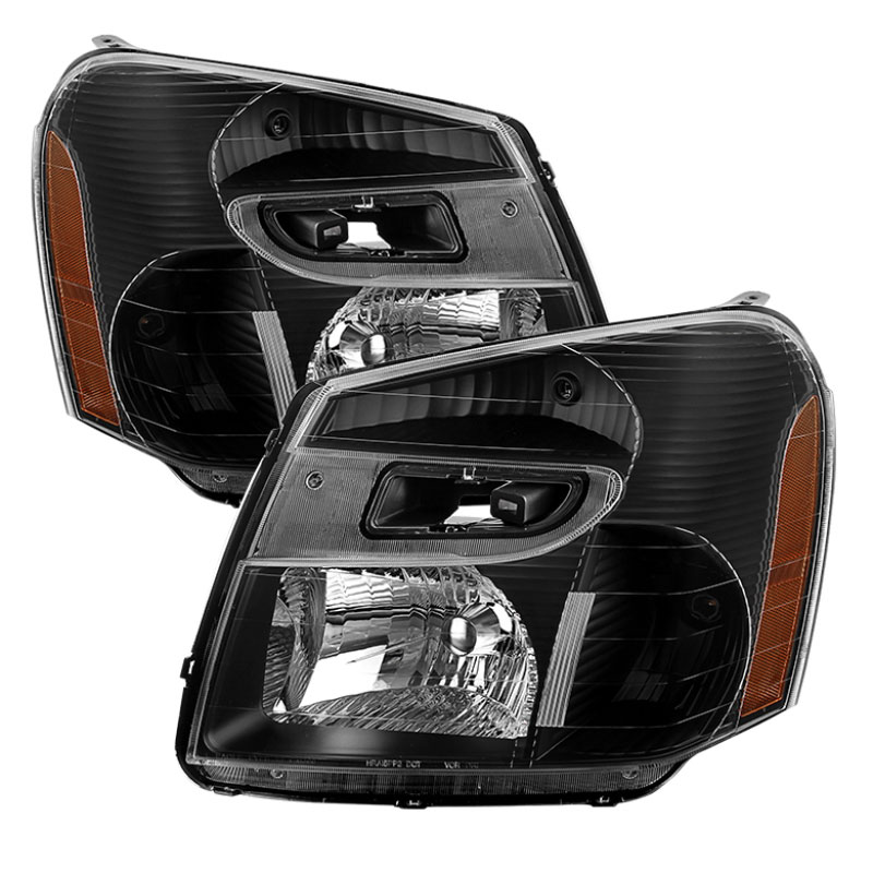 SPYDER 9031007 | Xtune Chevy Equinox 05-09 OEM Style Headlights Black HD-JH-CEQ05-AM-BK; 2005-2009