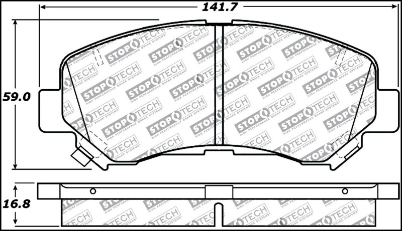 Stoptech 309.13740 | StopTech Sport Brake Pads Nissan Juke Nismo RS, Front; 2014-2017