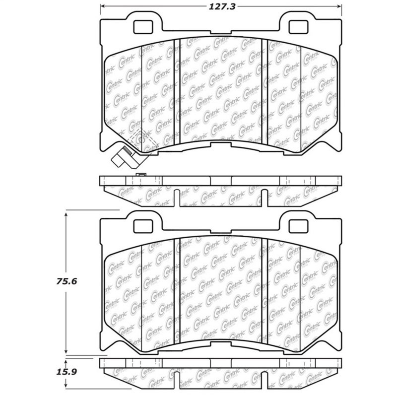 Stoptech 308.13460 | StopTech Street Brake Pads Infiniti Q50 Sport, Front; 2014-2017