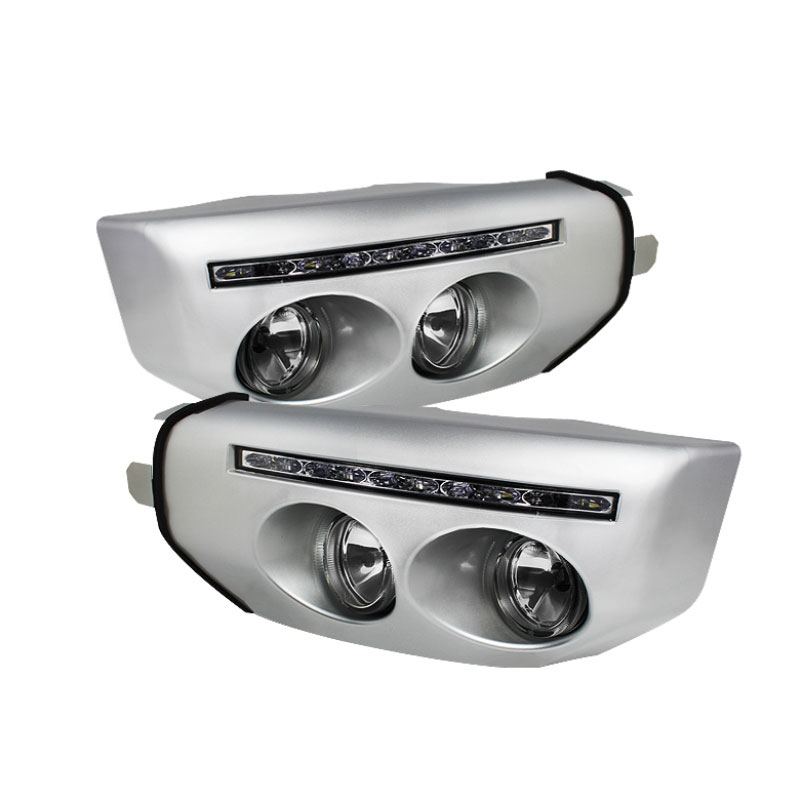 SPYDER 5070555 | Spyder Toyota FJ Cruiser Fog Lights With LED Daytime Running Lights - Clear - (FL-DRL-TFJ07-C); 2007-2011