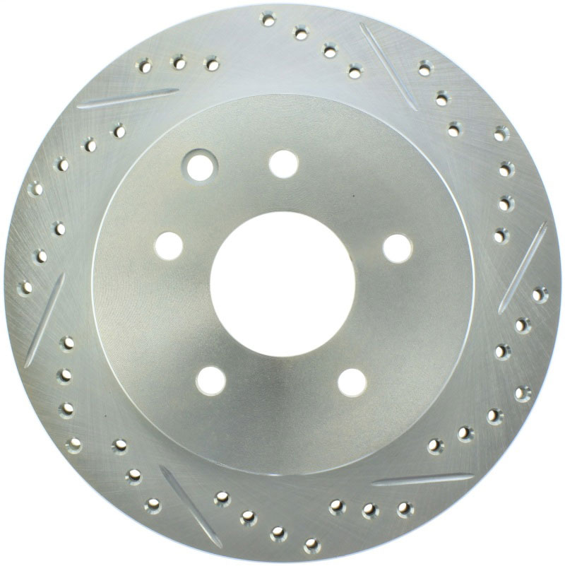 Stoptech 227.42077L | StopTech Nissan Juke Select Sport Drilled/Slotted Rotor, Rear Left; 2014-2016