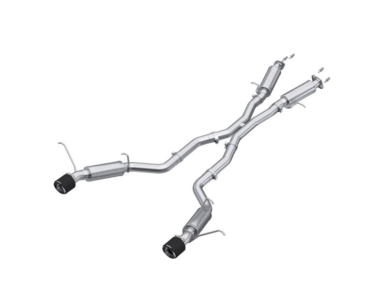 MBRP s55253cf | 2012+ Jeep Grand Cherokee SRT 6.4L 3in Dual Rear Exit T304SS Catback Exhaust - CF Tips; 2012-2022