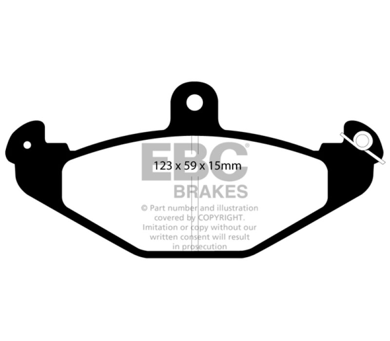 EBC dp4885r | 92-00 Dodge Viper 8.0 Yellowstuff Rear Brake Pads; 1992-2000