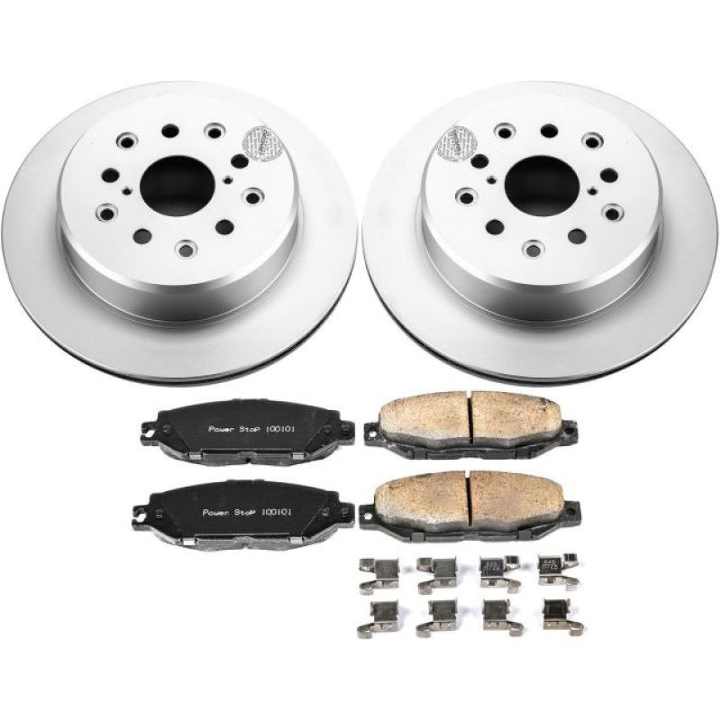 PowerStop crk3134 | Power Stop 99-00 Lexus SC300 Rear Z17 Evolution Geomet Coated Brake Kit; 1999-2000