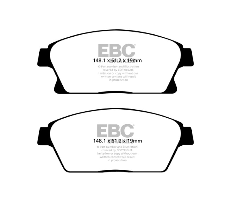 EBC ud1467 | 13+ Buick Encore 1.4 Turbo Ultimax2 Front Brake Pads; 2013-2023