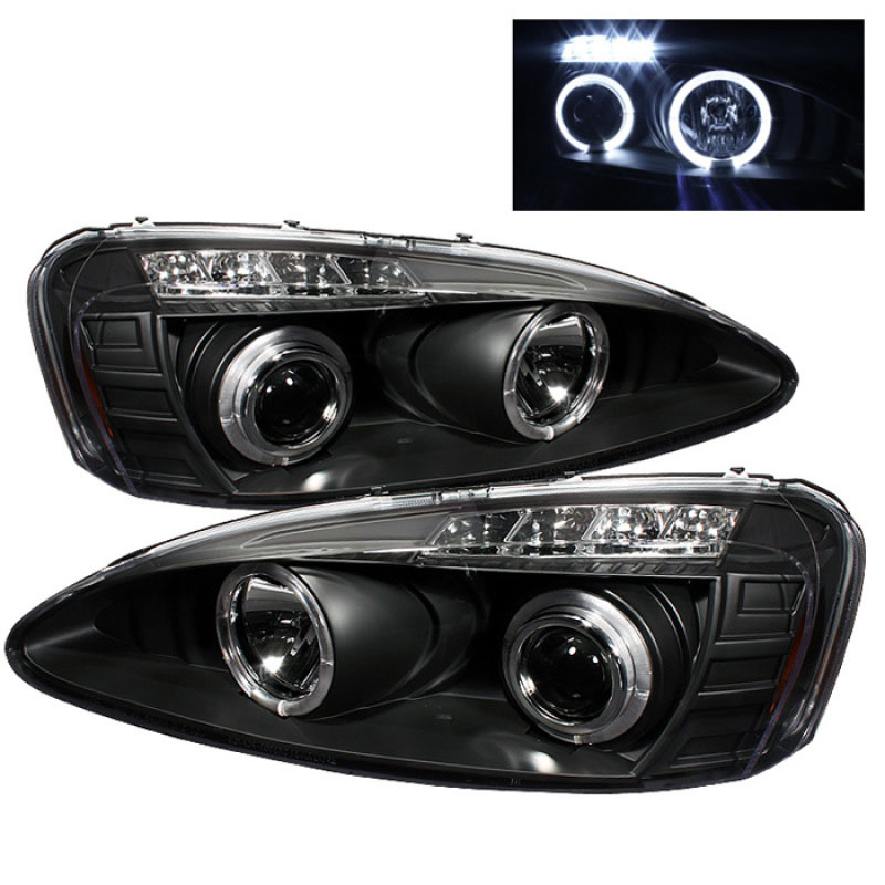 SPYDER 5011664 | Spyder Pontiac Grand Prix Halo LED ( Replaceable LEDs ) Projector Headlights - Black - (PRO-YD-PGP04-HL-BK); 2004-2008