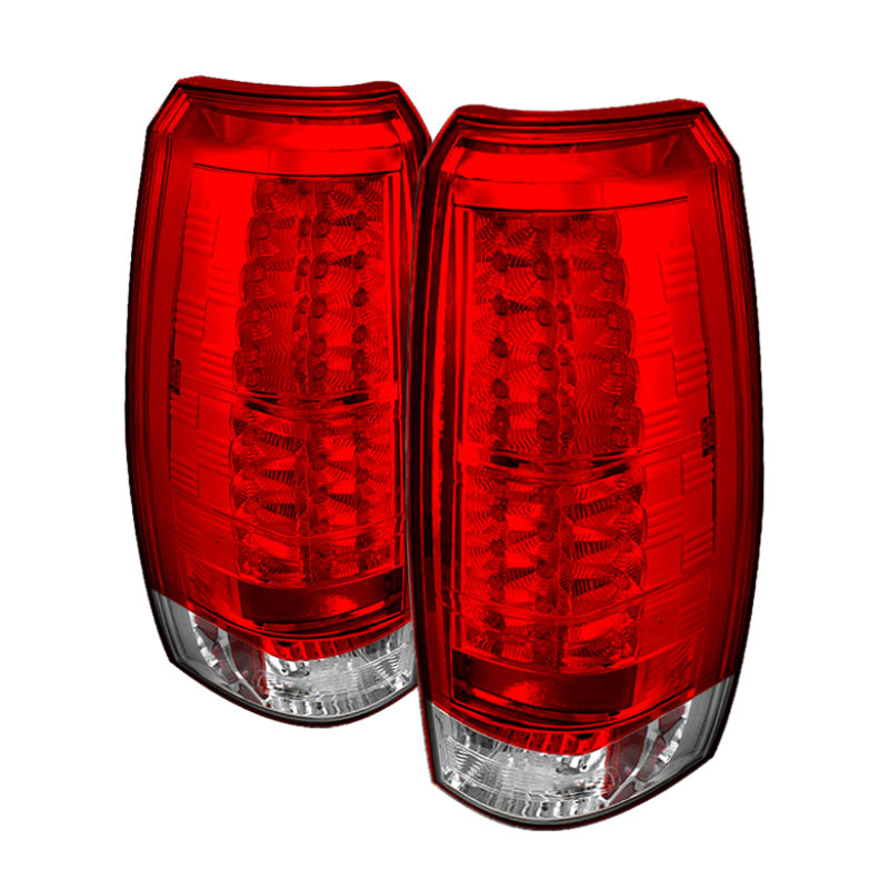 SPYDER 5032478 | Spyder Chevrolet Avalanche LED Tail Lights - Red Clear - (ALT-YD-CAV07-LED-RC); 2007-2012