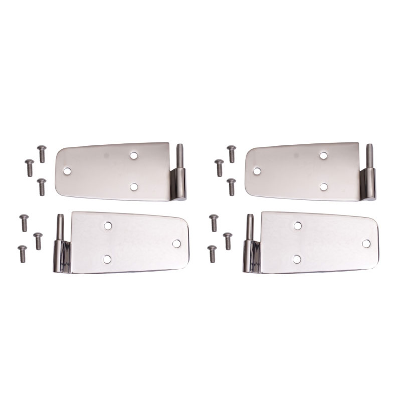 Rugged Ridge 11113.01 | 76-93 Jeep CJ / Jeep Wrangler Stainless Door Hinge Kit; 1976-1993