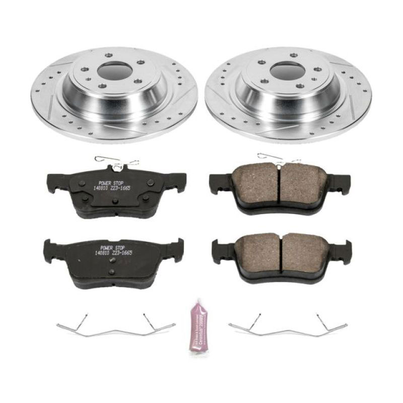 PowerStop k6559 | Power Stop 13-19 Ford Fusion Rear Z23 Evolution Sport Brake Kit; 2013-2019