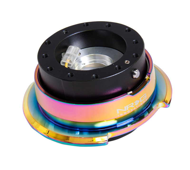 NRG srk-280bk-mc | Quick Release Gen 2.8 - Black Body / Neochrome Ring