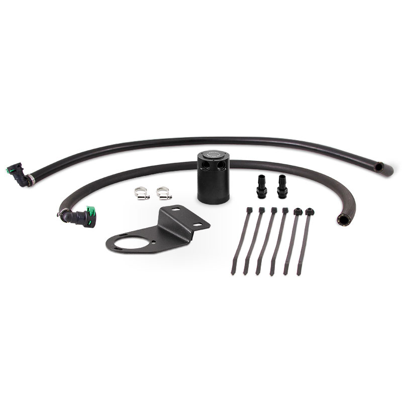 Mishimoto mmbcc-rgr-19pbe | 19+ Ford Ranger Baffled Oil Catch Can Kit - Black; 2019-2022