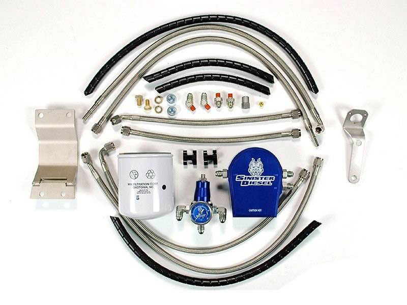 Sinister Diesel sd-fuelreg-7.3 | 99-03 Ford 7.3L (w/ Integrated Fuel Filter) Regulated Fuel Return Kit; 1999-2003