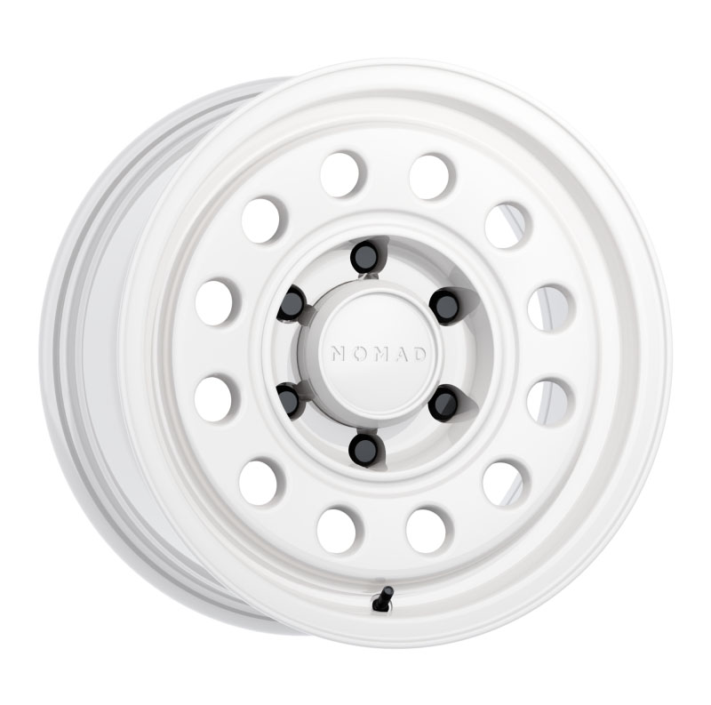 Nomad n501sa5706010 | N501SA Convoy 15x7in / 6x139.7 BP / -10mm Offset / 107.95mm Bore - Gloss White Wheel