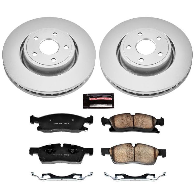 PowerStop crk5954 | Power Stop 11-19 Dodge Durango Front Z17 Evolution Geomet Coated Brake Kit; 2011-2019