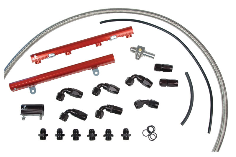 Aeromotive 14124 | 05-06 Ford Mustang GT 4.6L 3 valve Fuel Rail System; 2005-2006