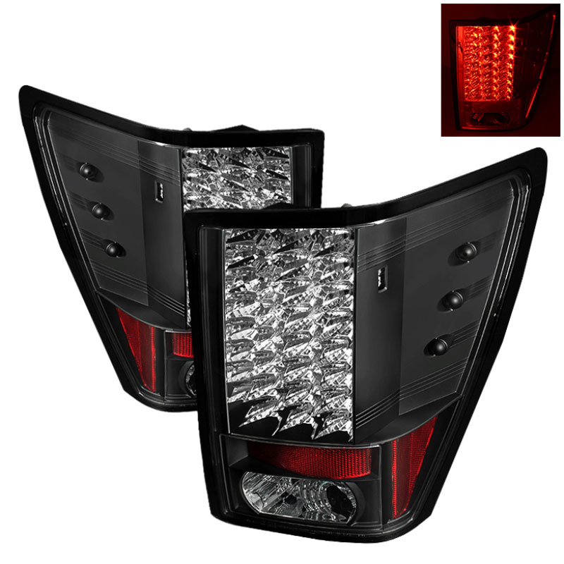 SPYDER 5070197 | Spyder Jeep Grand Cherokee LED Tail Lights - Black - (ALT-YD-JGC07-LED-BK); 2007-2010