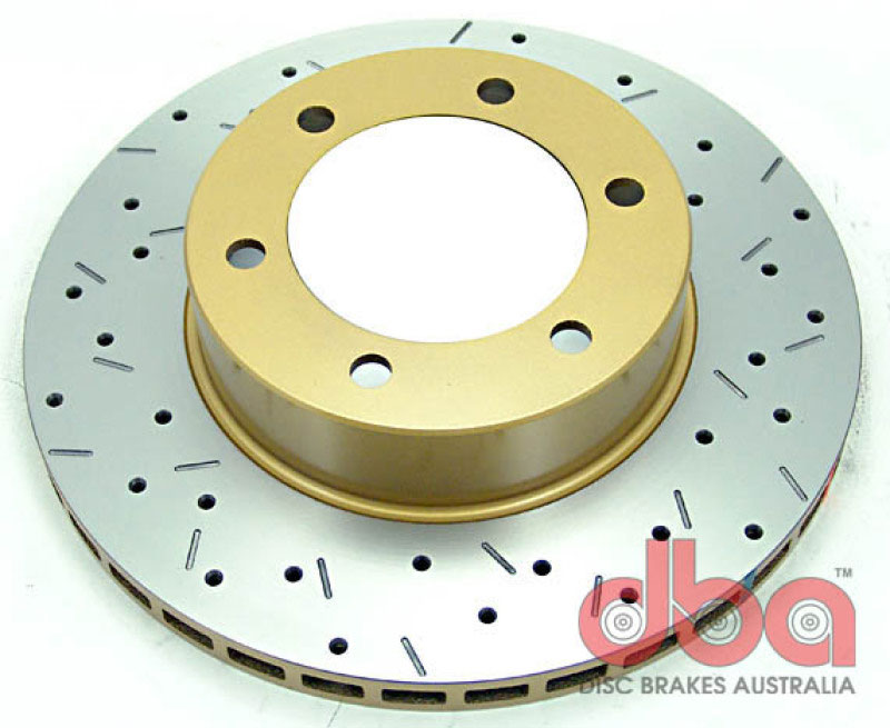 DBA 4792xs | 7/96+Toyota Landcruiser 90 Series Front Drilled & Slotted 4000 Series Rotor; 1996-2020