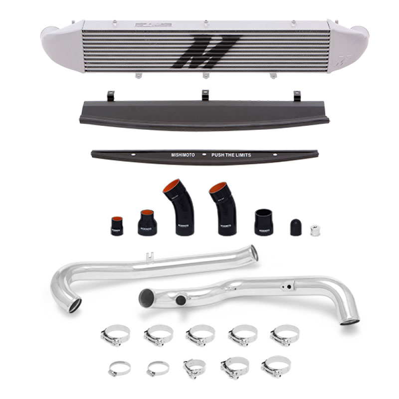 Mishimoto mmint-fist-14kpsl | 2014-2016 Ford Fiesta ST 1.6L Front Mount Intercooler (Silver) Kit w/ Pipes (Silver); 2014-2016