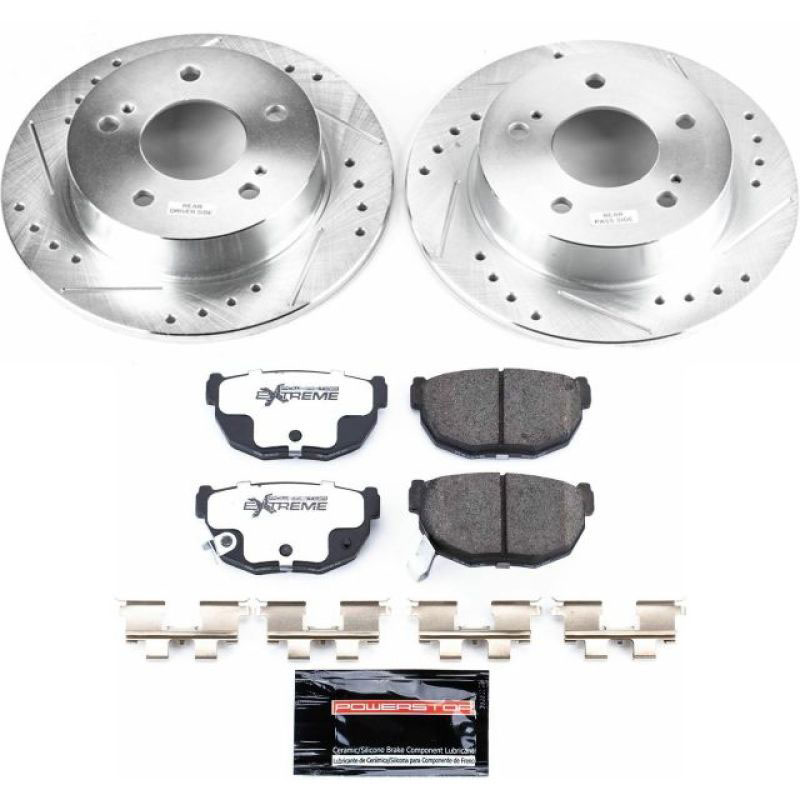 PowerStop k1174-26 | Power Stop 94-98 Nissan 240SX Rear Z26 Street Warrior Brake Kit; 1994-1998