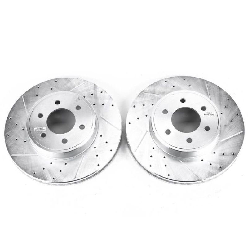 PowerStop ar8755xpr | Power Stop 2003 Dodge Durango Front Evolution Drilled & Slotted Rotors - Pair; 2003-2003