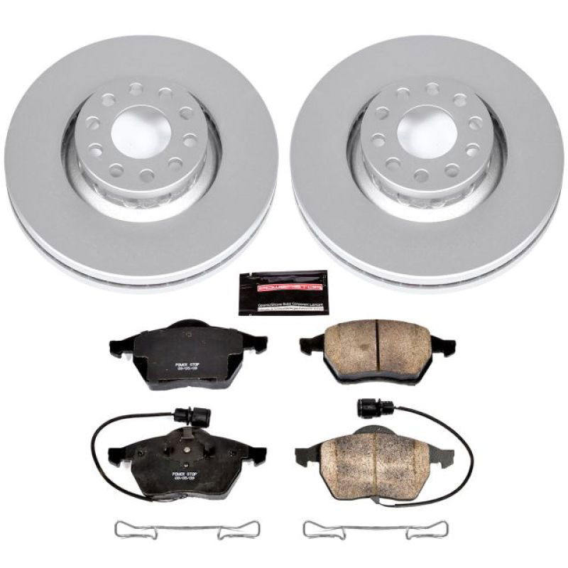 PowerStop crk634 | Power Stop 97-99 Audi A8 Front Z23 Evolution Sport Coated Brake Kit; 1997-1999