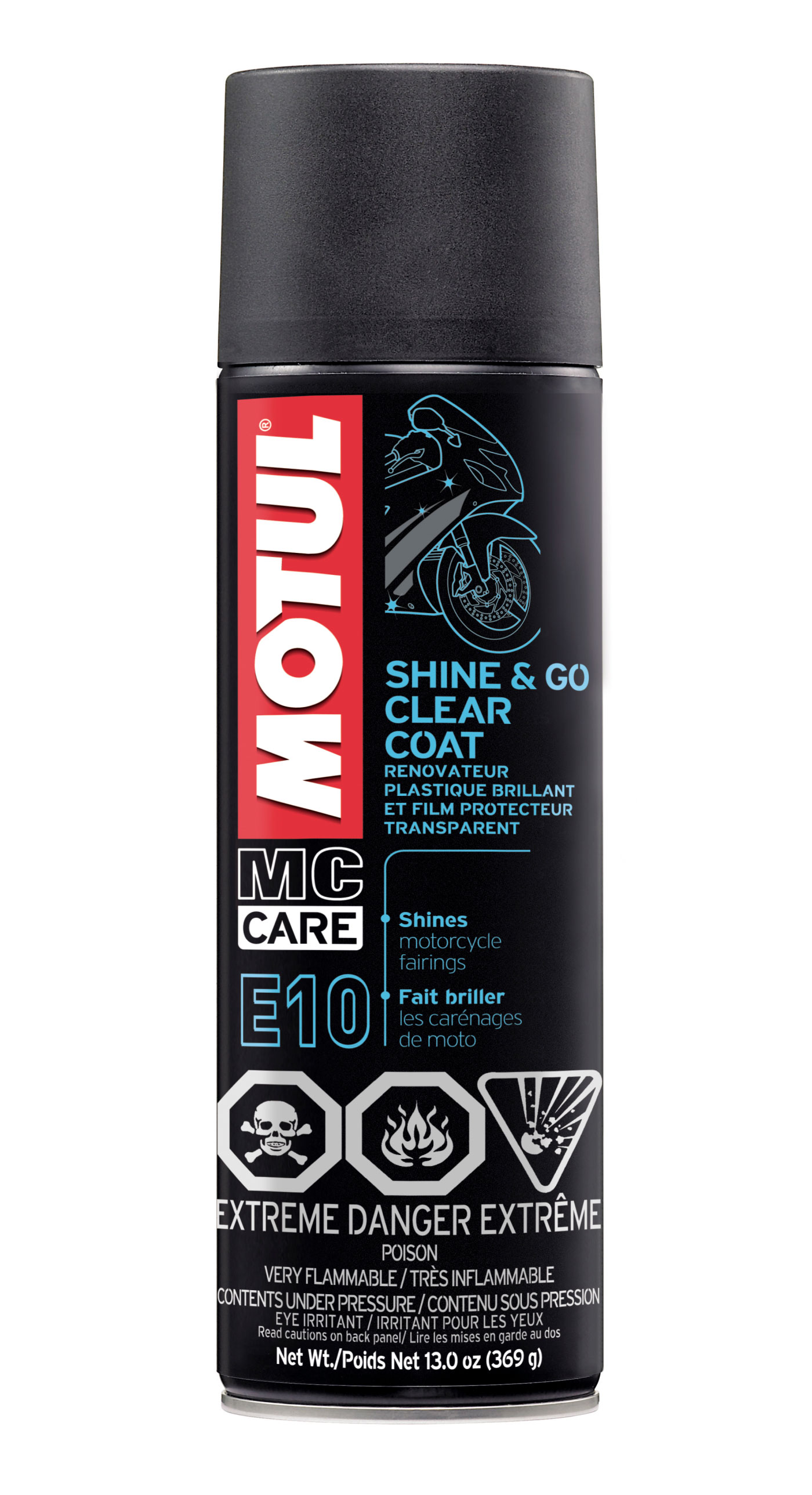 Motul 108093-1 | 13oz Cleaners SHINE & GO - Silicone Clean (13 oz) - Single