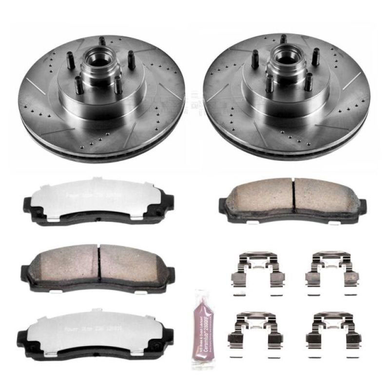 PowerStop k1920-36 | Power Stop 01-03 Ford Explorer Sport Front Z36 Truck & Tow Brake Kit; 2001-2003