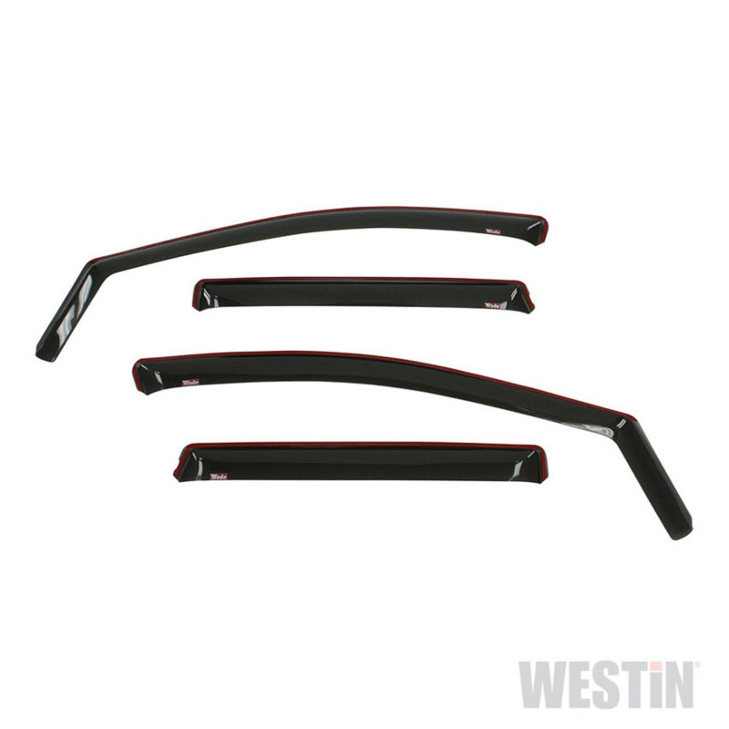 Westin 72-37415 | 13-19 Ford Escape In Channel Wind Deflector 4pc - Smoke; 2013-2019