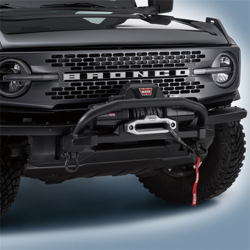 Ford Racing m-1821-b | 2021 Ford Bronco WARN Winch Kit; 2021-2024