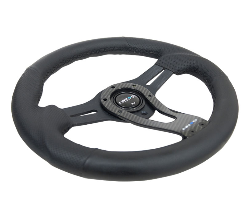 NRG rst-002rcf | Reinforced Steering Wheel (320mm) w/Carbon Center Spoke